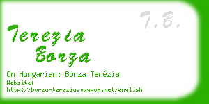 terezia borza business card
