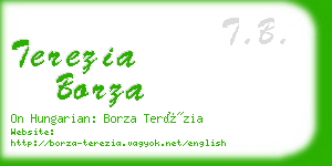terezia borza business card